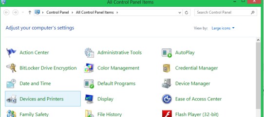 Devices and Printers