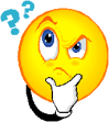Question mark smilie