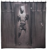 han solo carbonite shower curtain