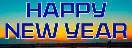 happy New Year sunset