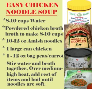 Easy chicken noodle